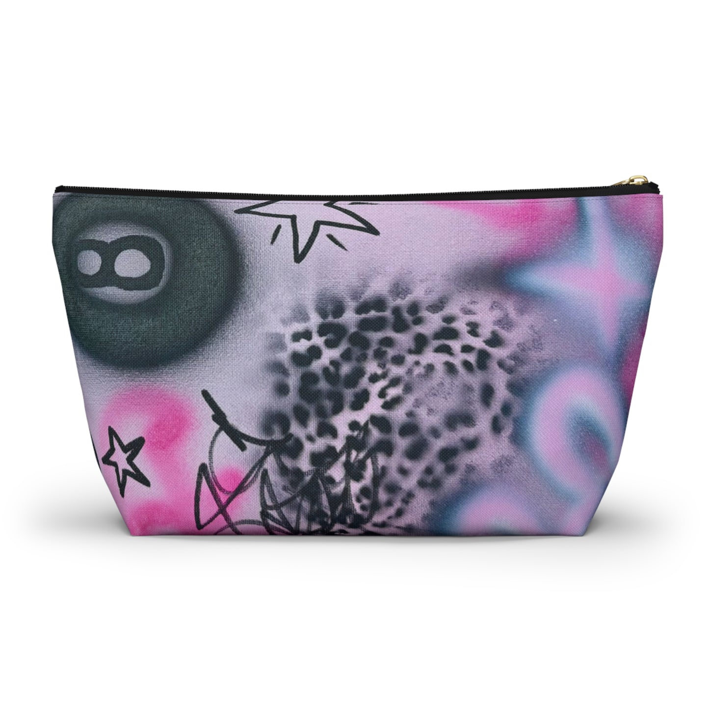 "onyx cheetah" airbrush makeup pouch