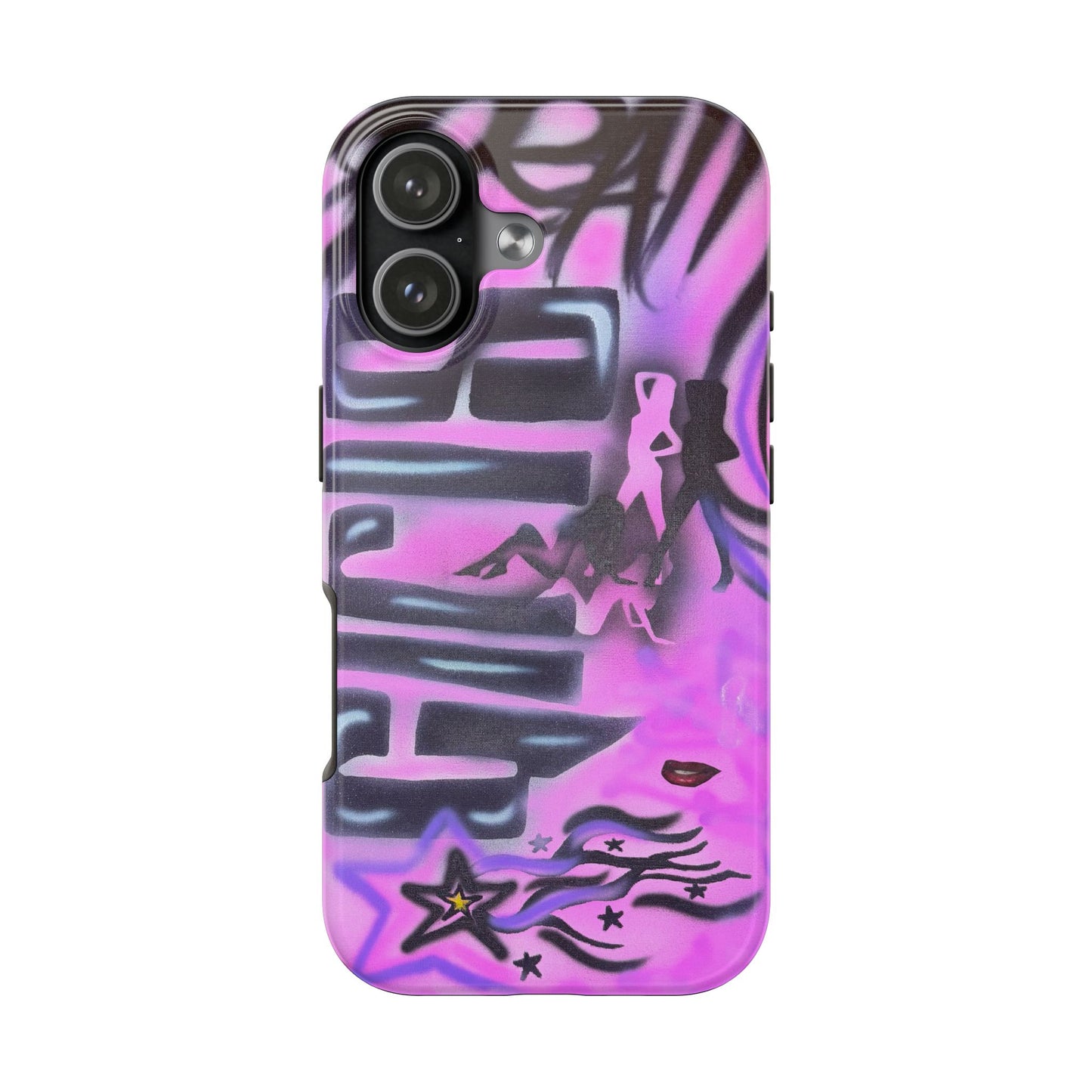 "neon nights" airbrush iPhone case