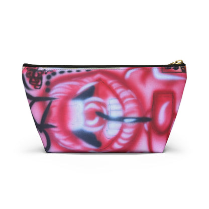 "be happy go lucky" airbrush makeup pouch