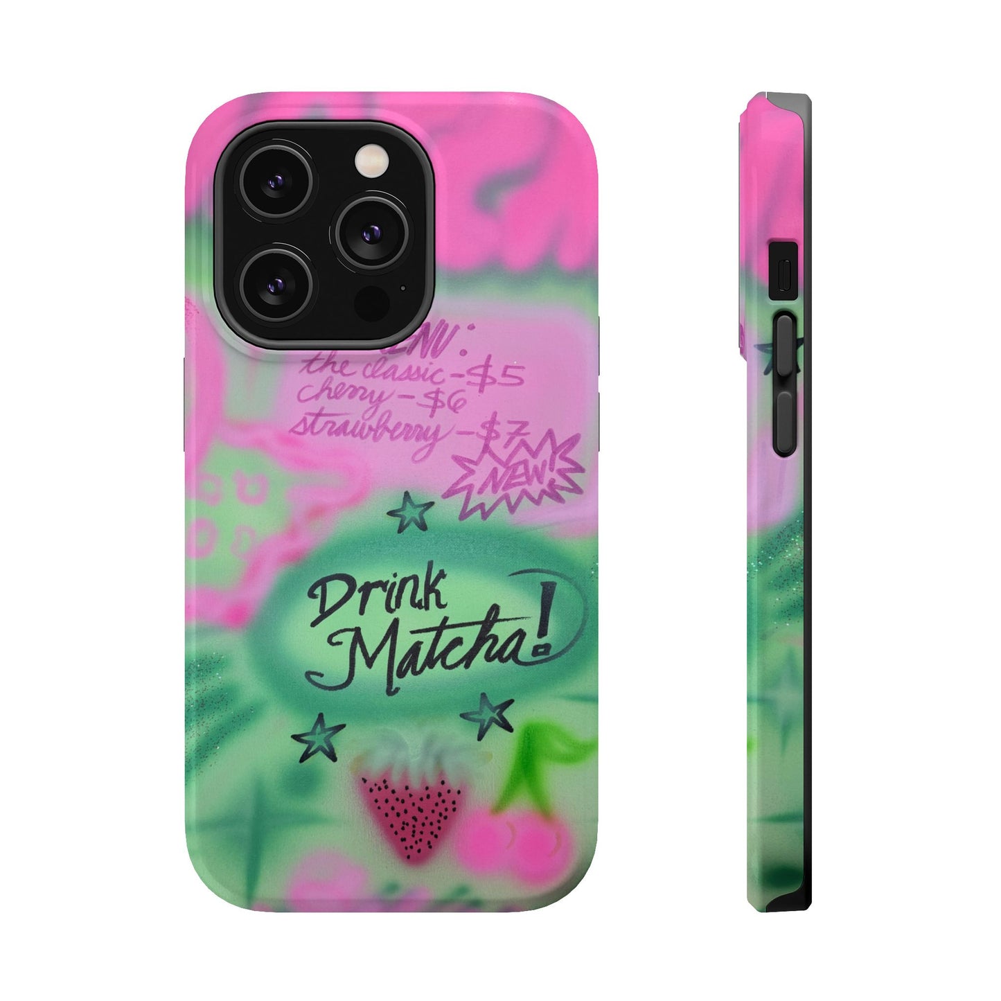 MagSafe "matcha!" airbrush iPhone case