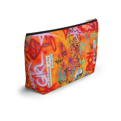 "young, rich, hot" airbrush makeup pouch