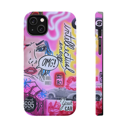 MagSafe "intellectual energy" airbrush iPhone case