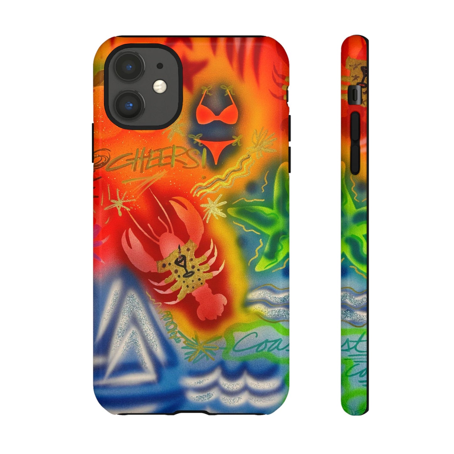 "tipsy lobster" airbrush iPhone case