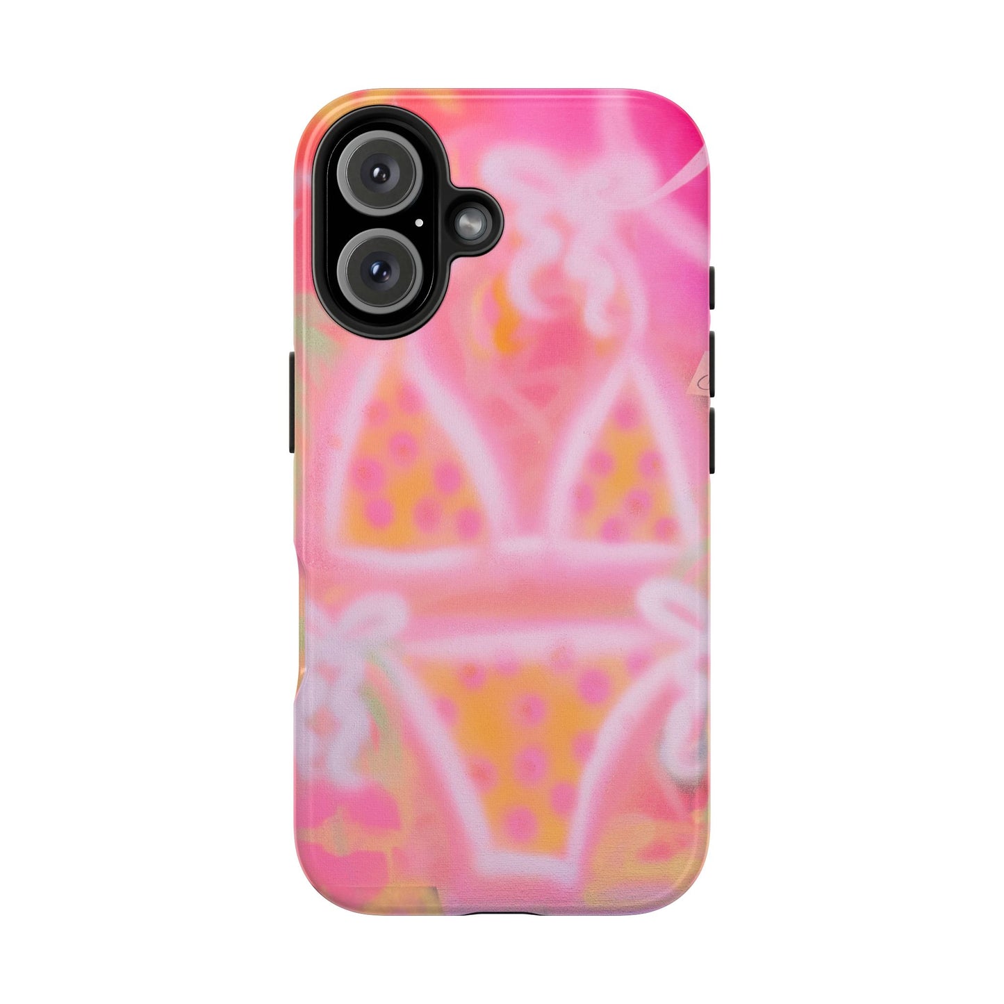 "yellow polka dot bikini" airbrush iPhone case