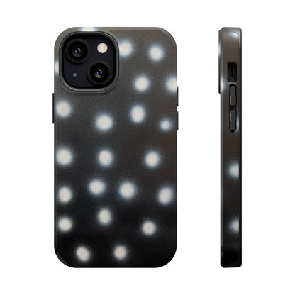 MagSafe "coconut noir polka dot" airbrush iPhone case