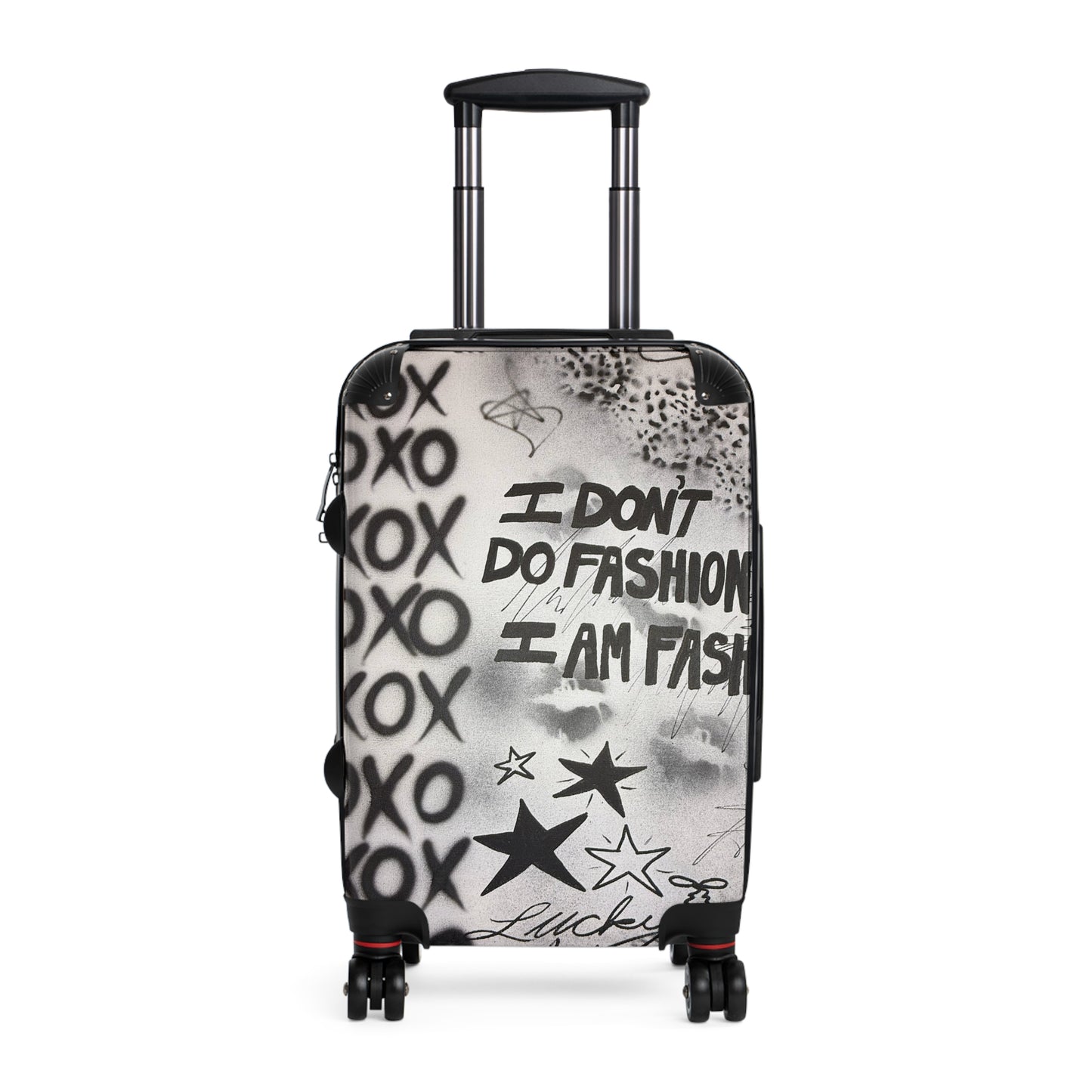 "i am fashion" airbrush suitcase