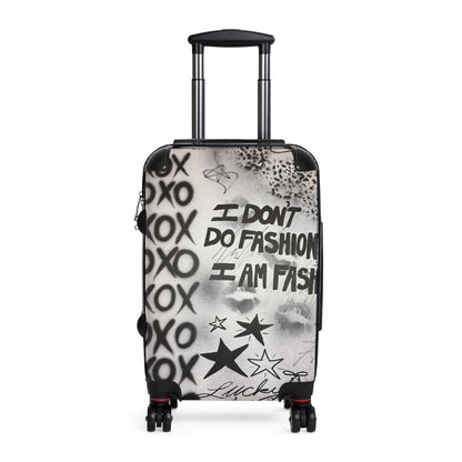 "i am fashion" airbrush suitcase