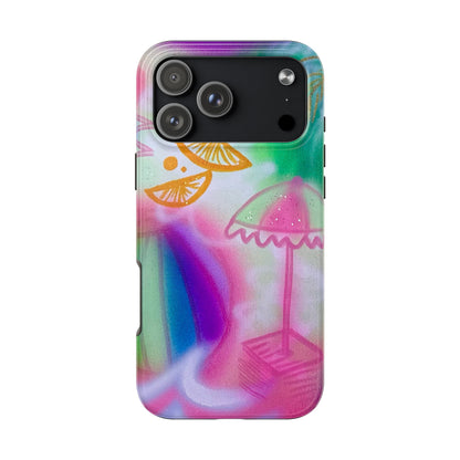 "on the beach" airbrush iPhone case