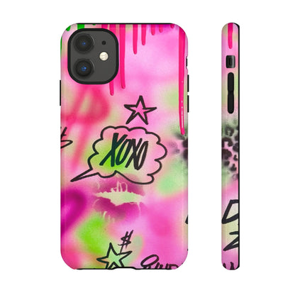 "xoxo" airbrush iPhone case