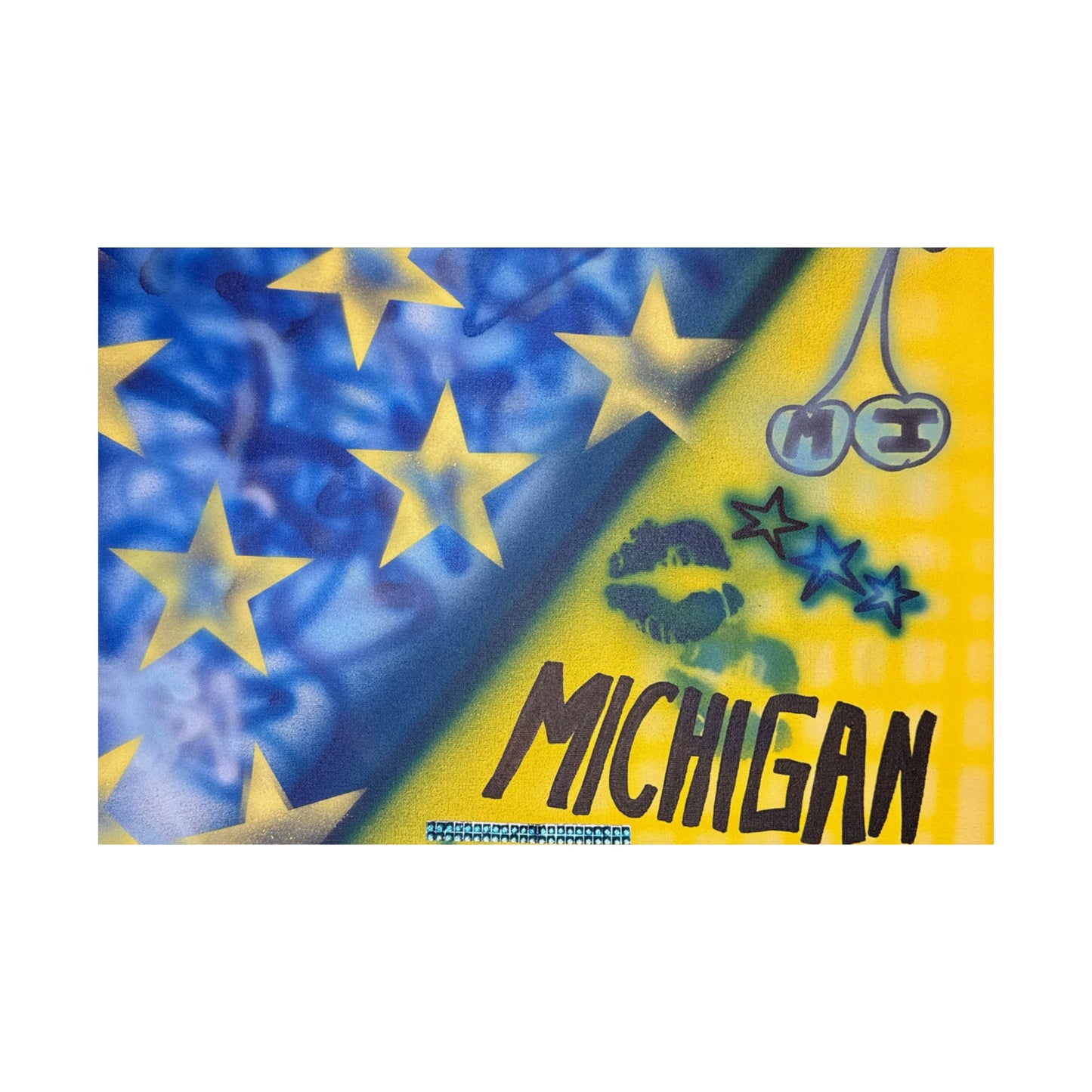 "ann arbor, mi" airbrush horizontal print