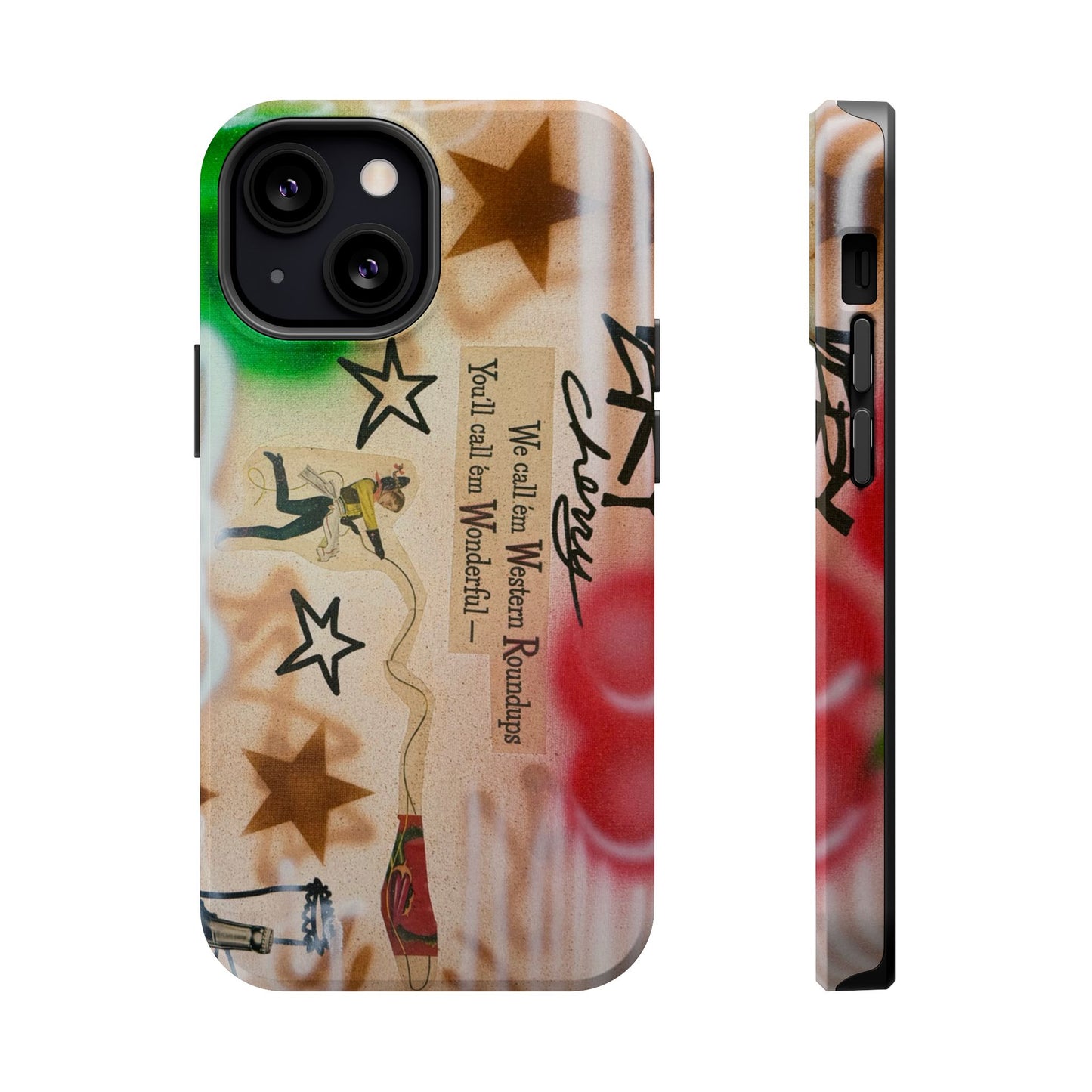 MagSafe "very cherry" airbrush iPhone case