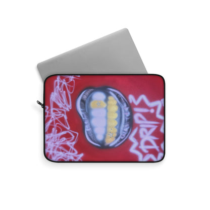 "tooth drip" airbrush laptop sleeve