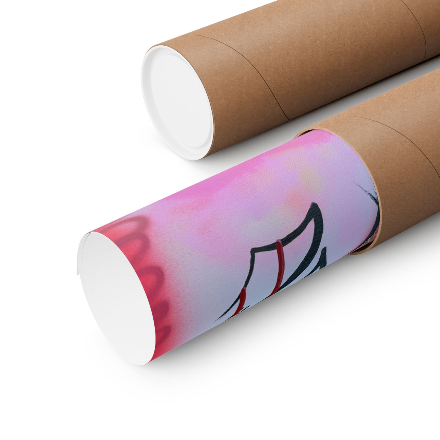 "cherry luvr" airbrush horizontal print