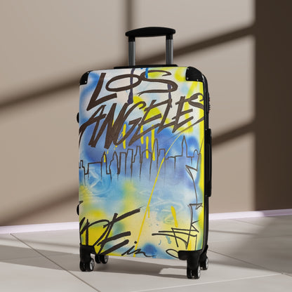 "los angeles" airbrush suitcase