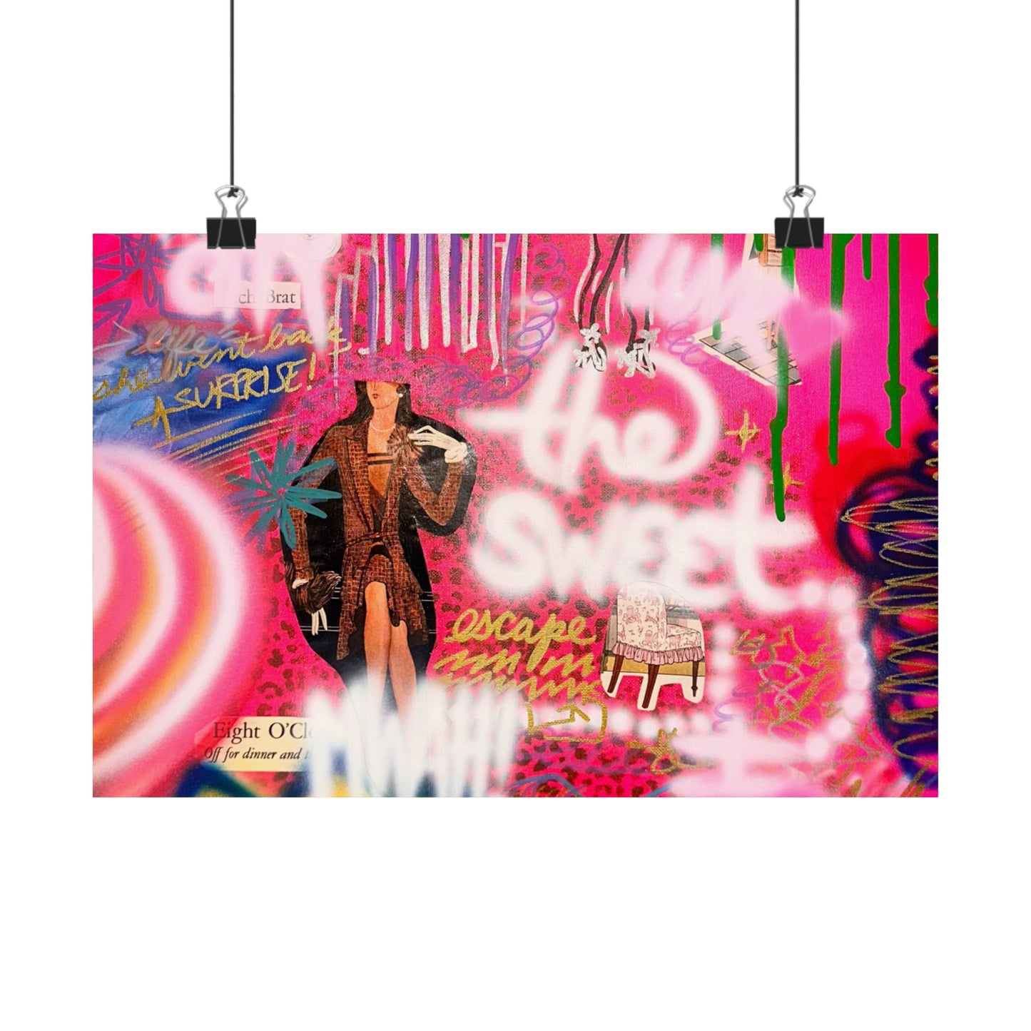 "sweet escape" airbrush horizontal print
