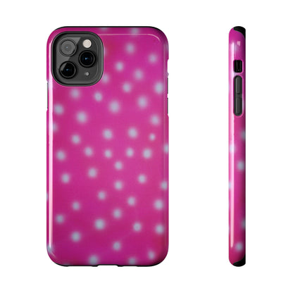 "bubblegum polka dot" airbrush iPhone case