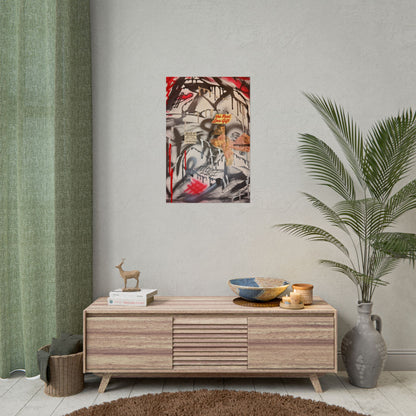 "real love" airbrush rolled print