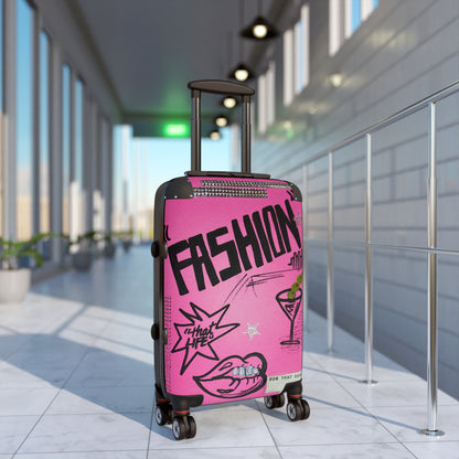 "high fashion" airbrush suitcase