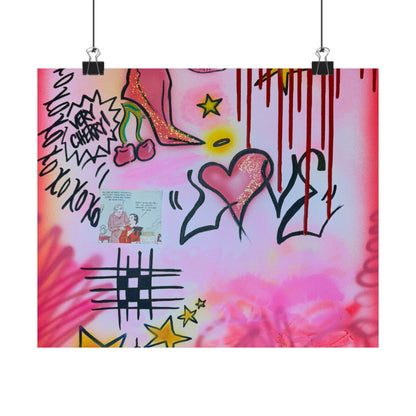 "cherry luvr" airbrush horizontal print