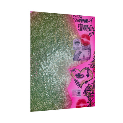 "glitter gloss" airbrush rolled print