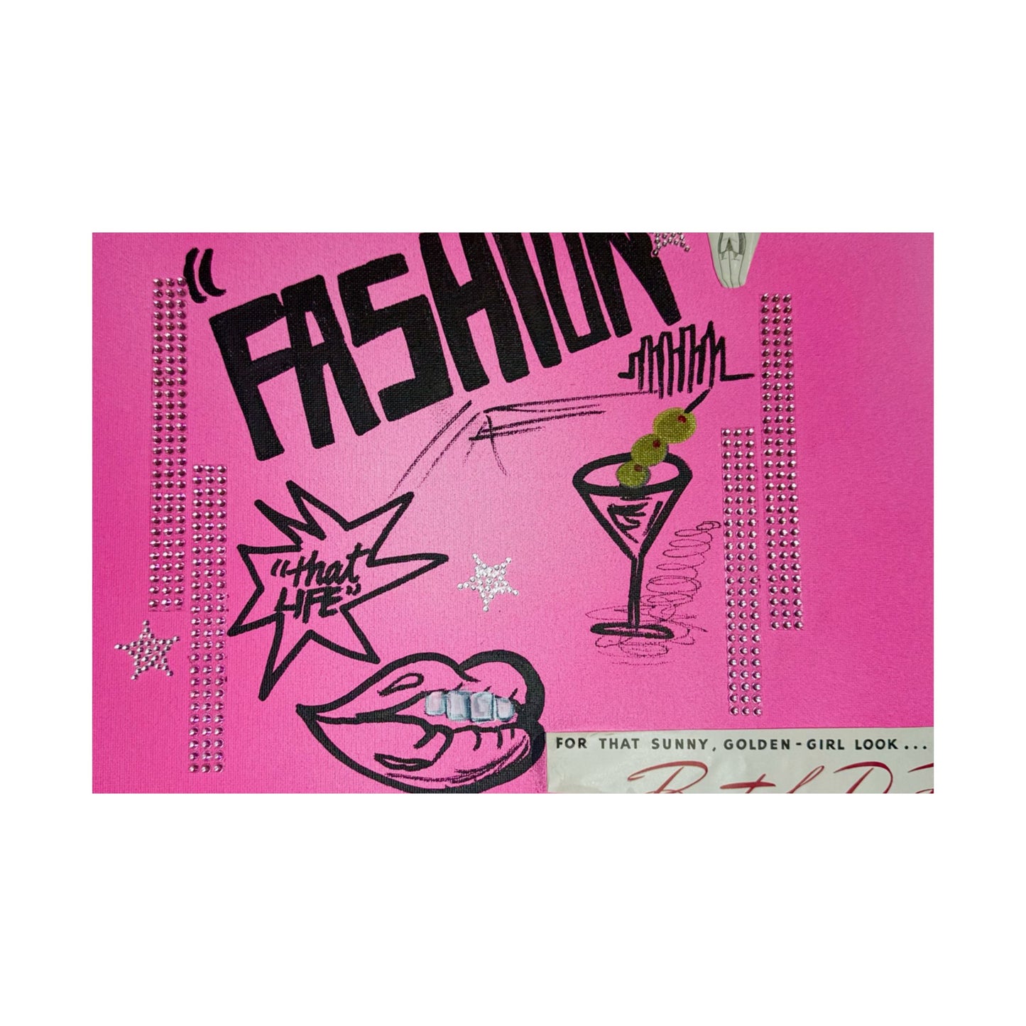 "high fashion" airbrush horizontal print
