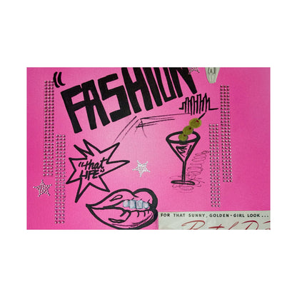 "high fashion" airbrush horizontal print