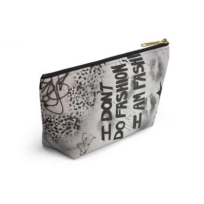 "i am fashion" airbrush makeup pouch