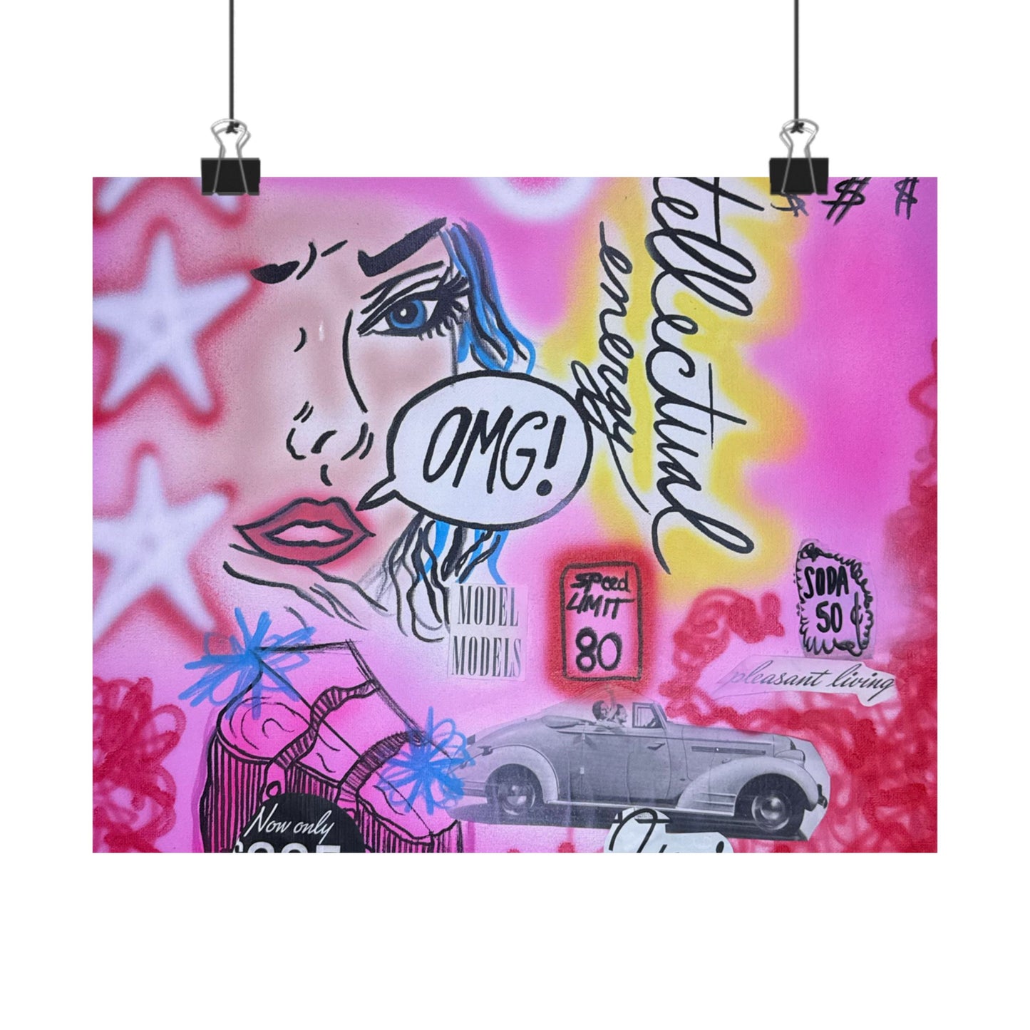 "intellectual energy" airbrush horizontal print