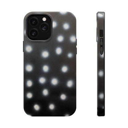 MagSafe "coconut noir polka dot" airbrush iPhone case