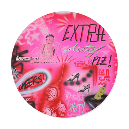"extra dirty, plz" airbrush vinyl sticker