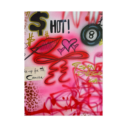 "IT girl" airbrush rolled print
