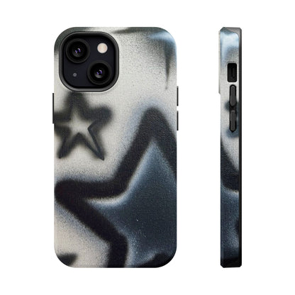 MagSafe "black & white stars" airbrush iPhone case
