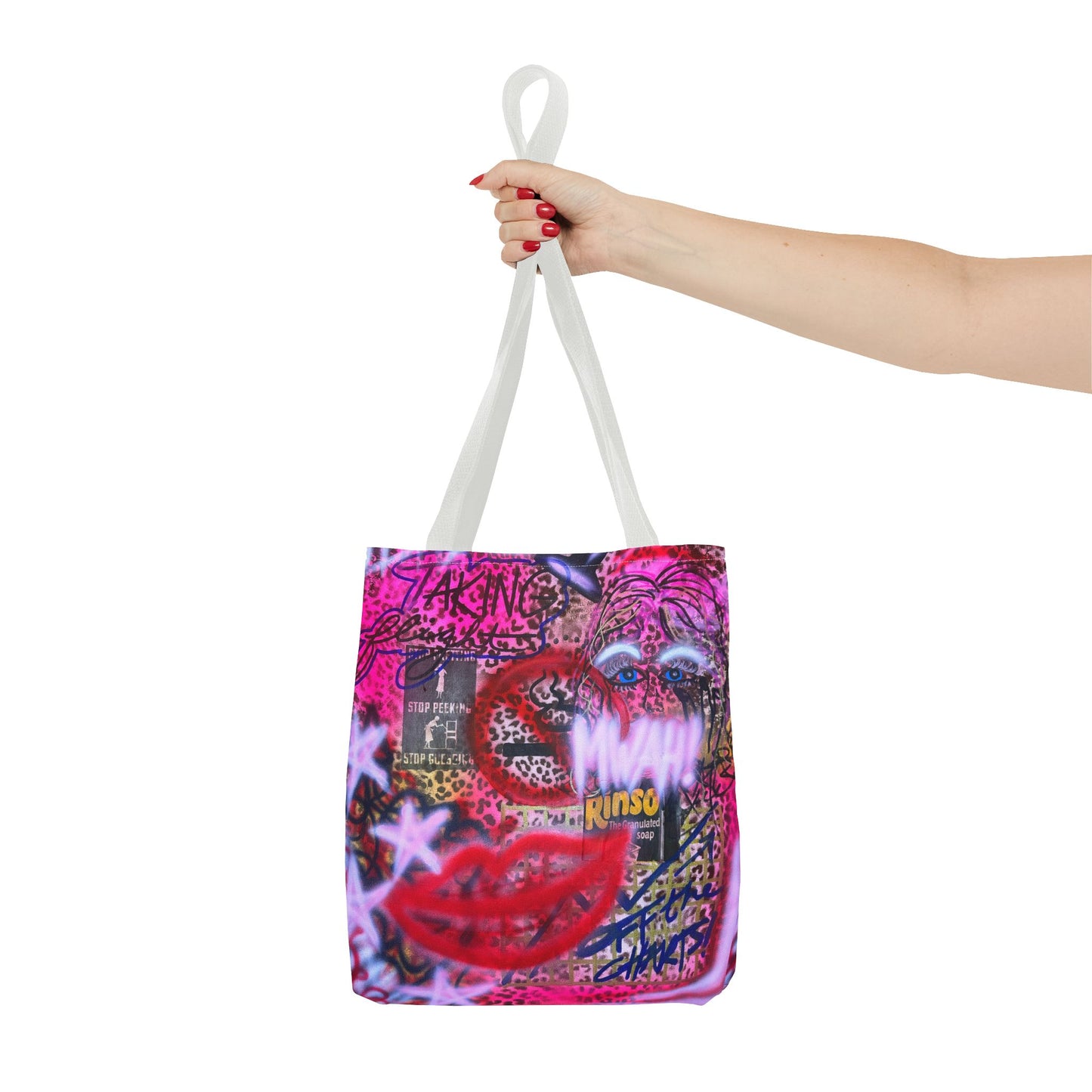 "taking flight" airbrush tote bag
