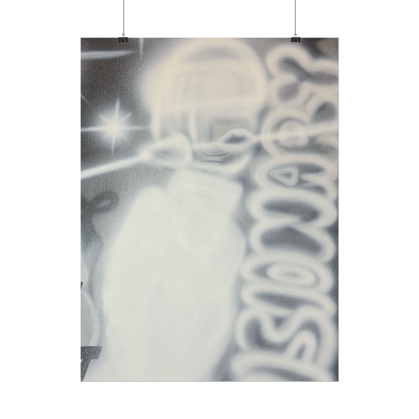 "visionary" airbrush rolled print