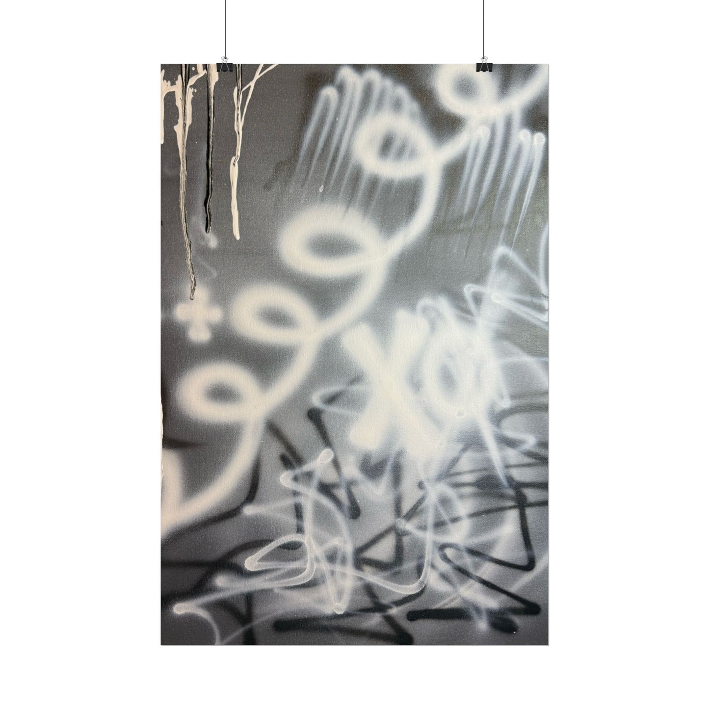 "spatial blur" airbrush rolled print