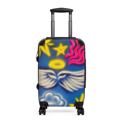 "celestial halo" airbrush suitcase
