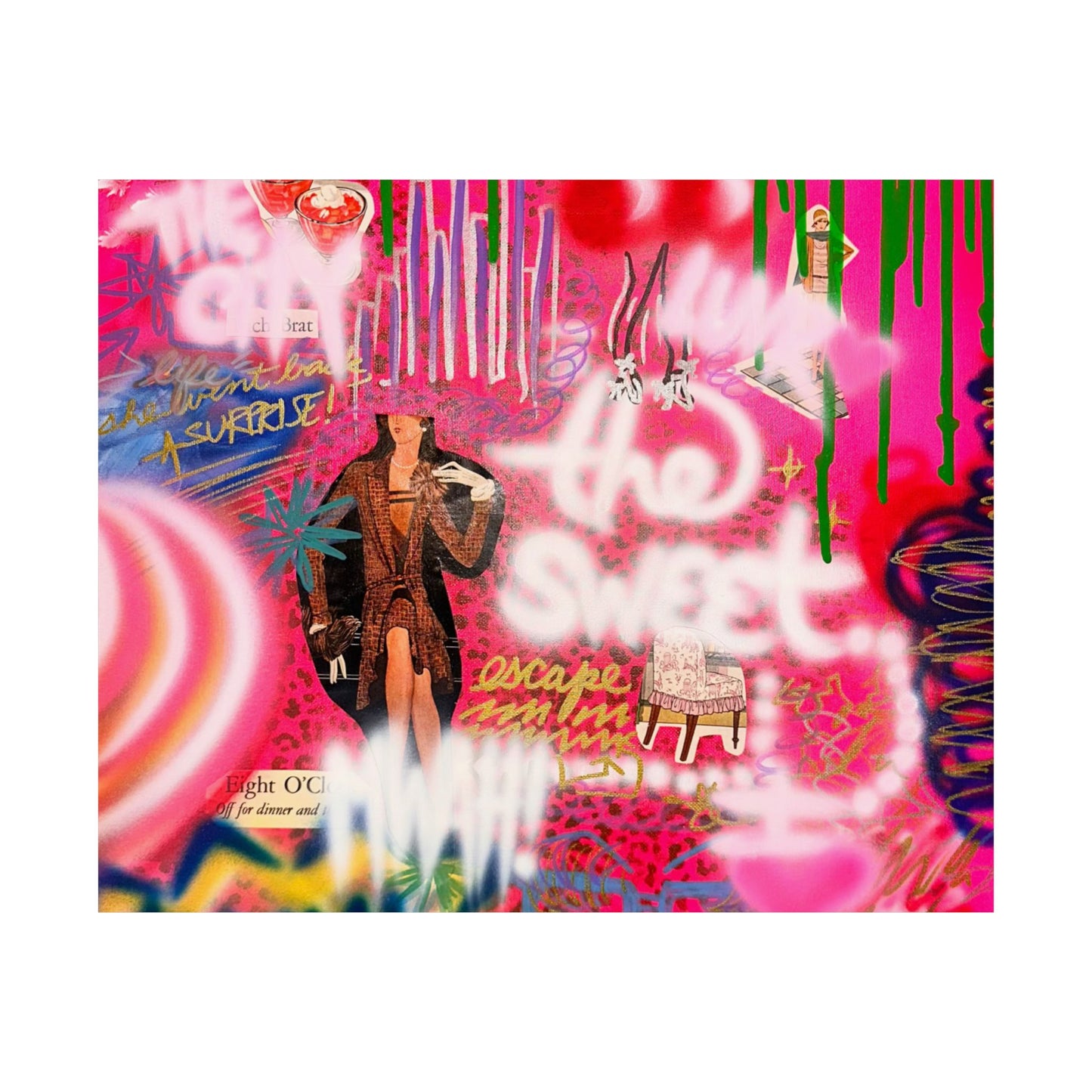 "sweet escape" airbrush horizontal print