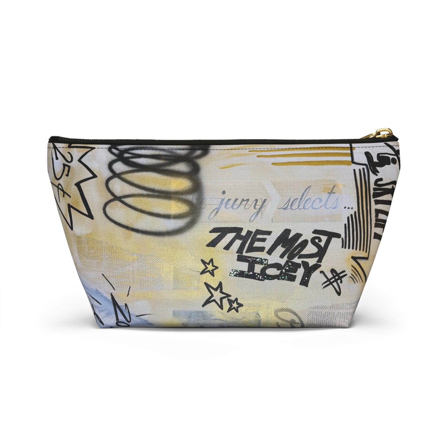 "golden glacier" airbrush makeup pouch