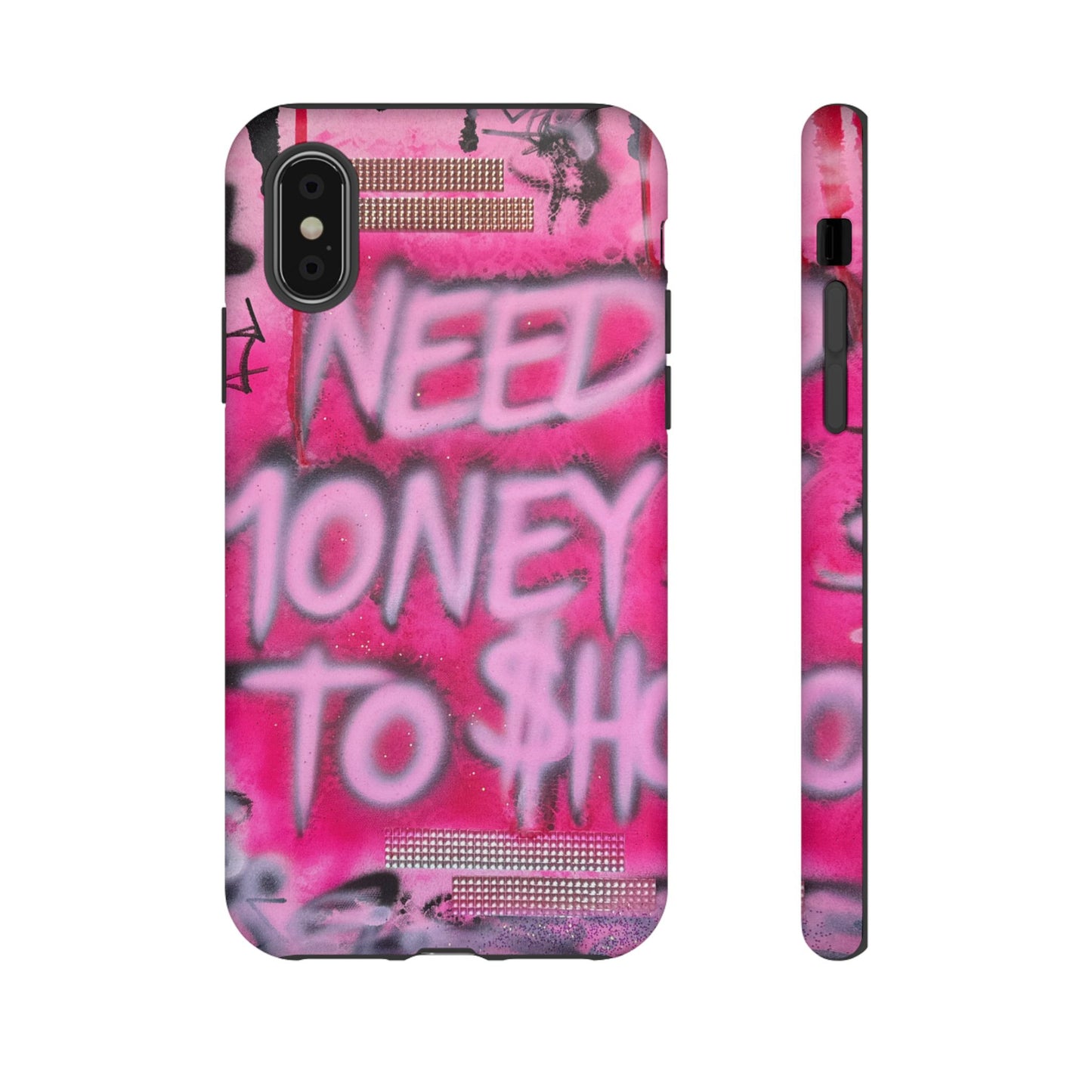 "need $$ to shop" airbrush iPhone case