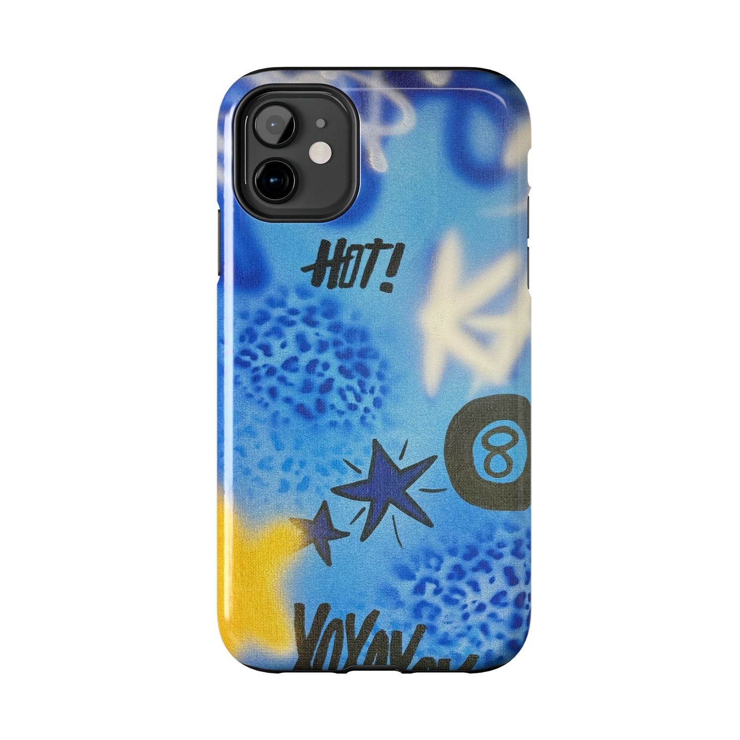 "brilliant blues" airbrush iPhone case