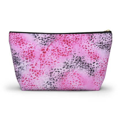 "pink cheetah pt. 2" airbrush makeup pouch