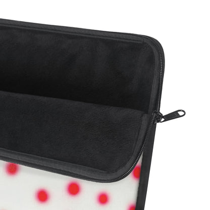 "vanilla cherry polka dot" airbrush laptop sleeve
