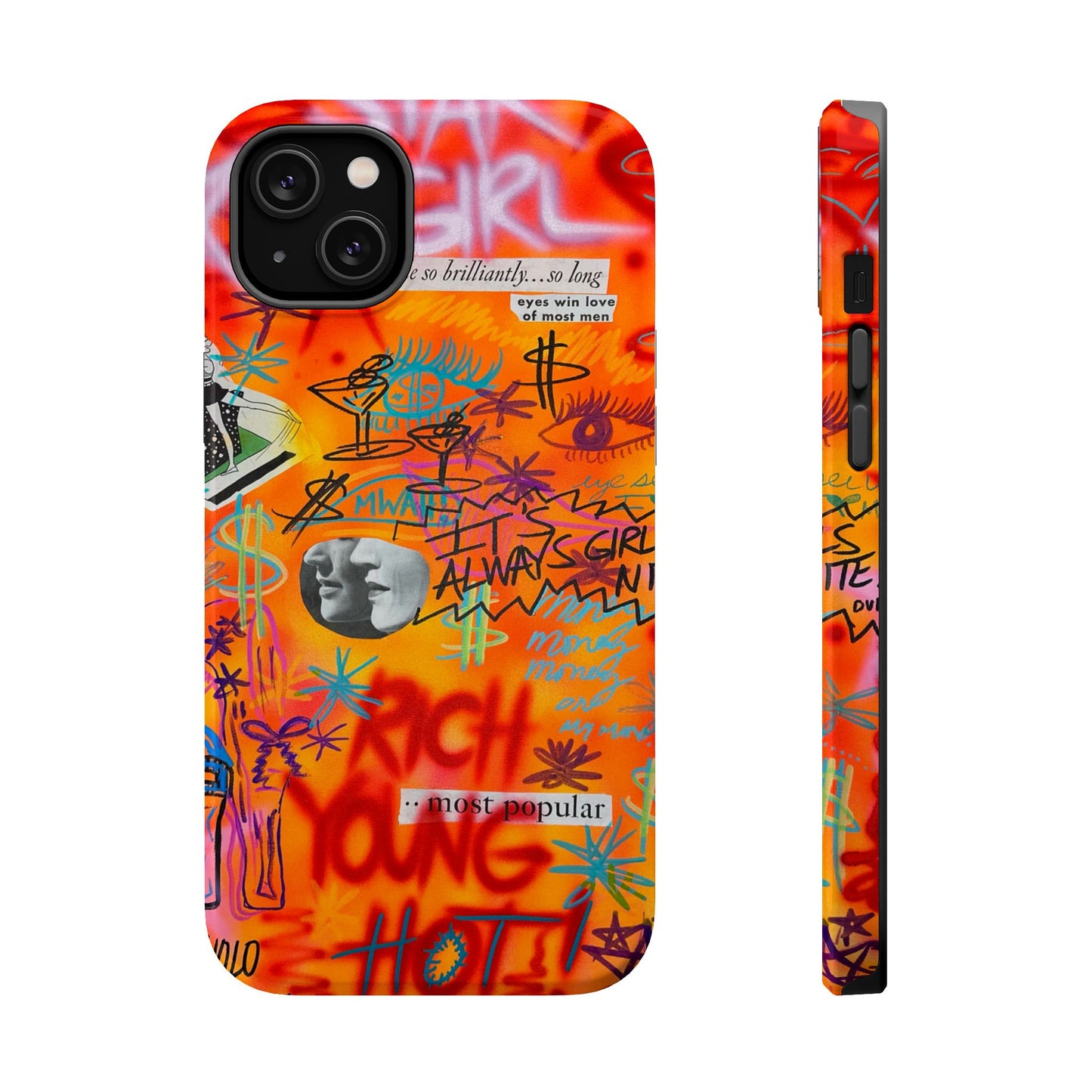 MagSafe "rich, young, hot" airbrush iPhone case