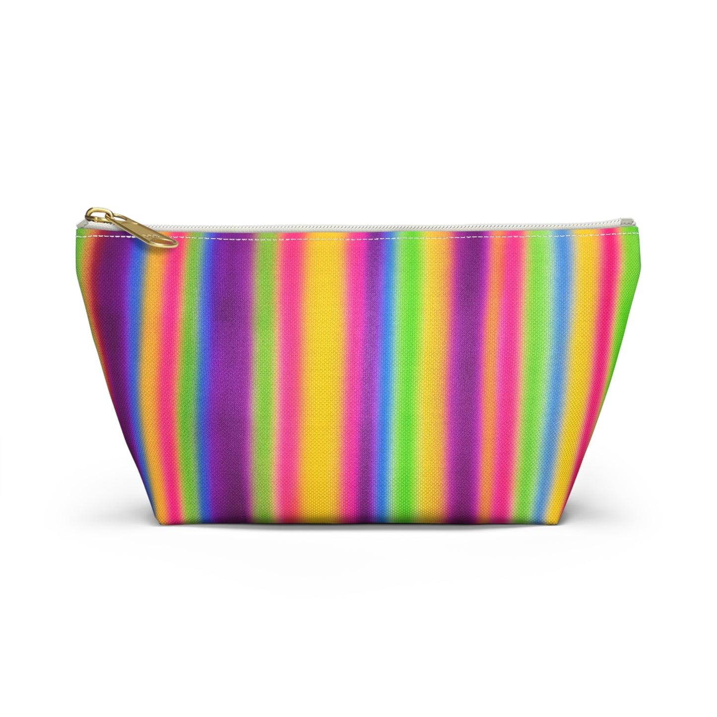 "colorful stripes" airbrush makeup pouch