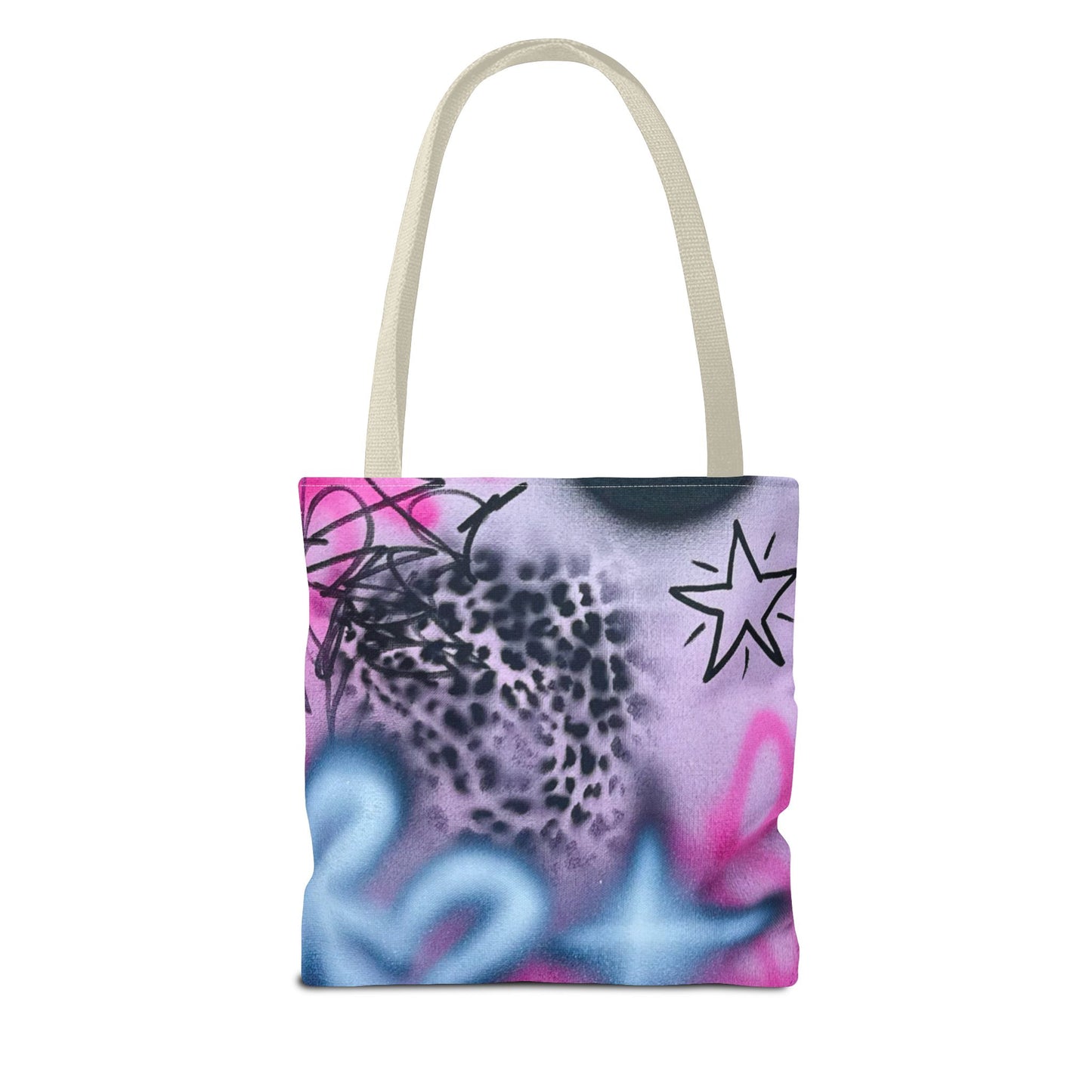 "onyx cheetah" airbrush tote bag
