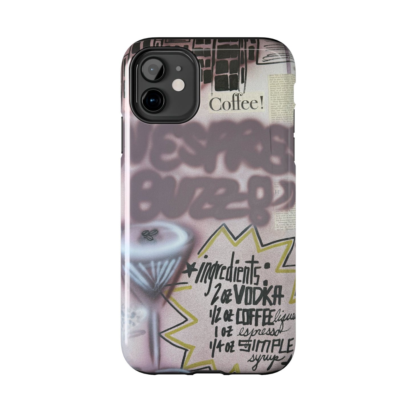 "espresso martini" airbrush iPhone case
