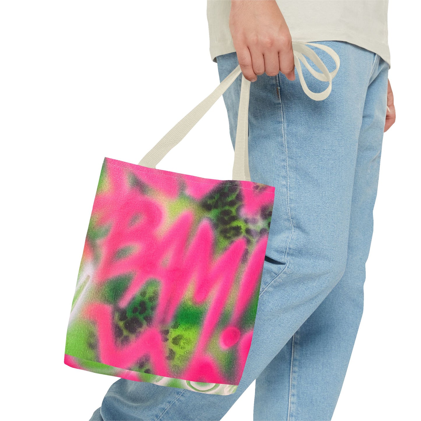 "BAM!" airbrush tote bag