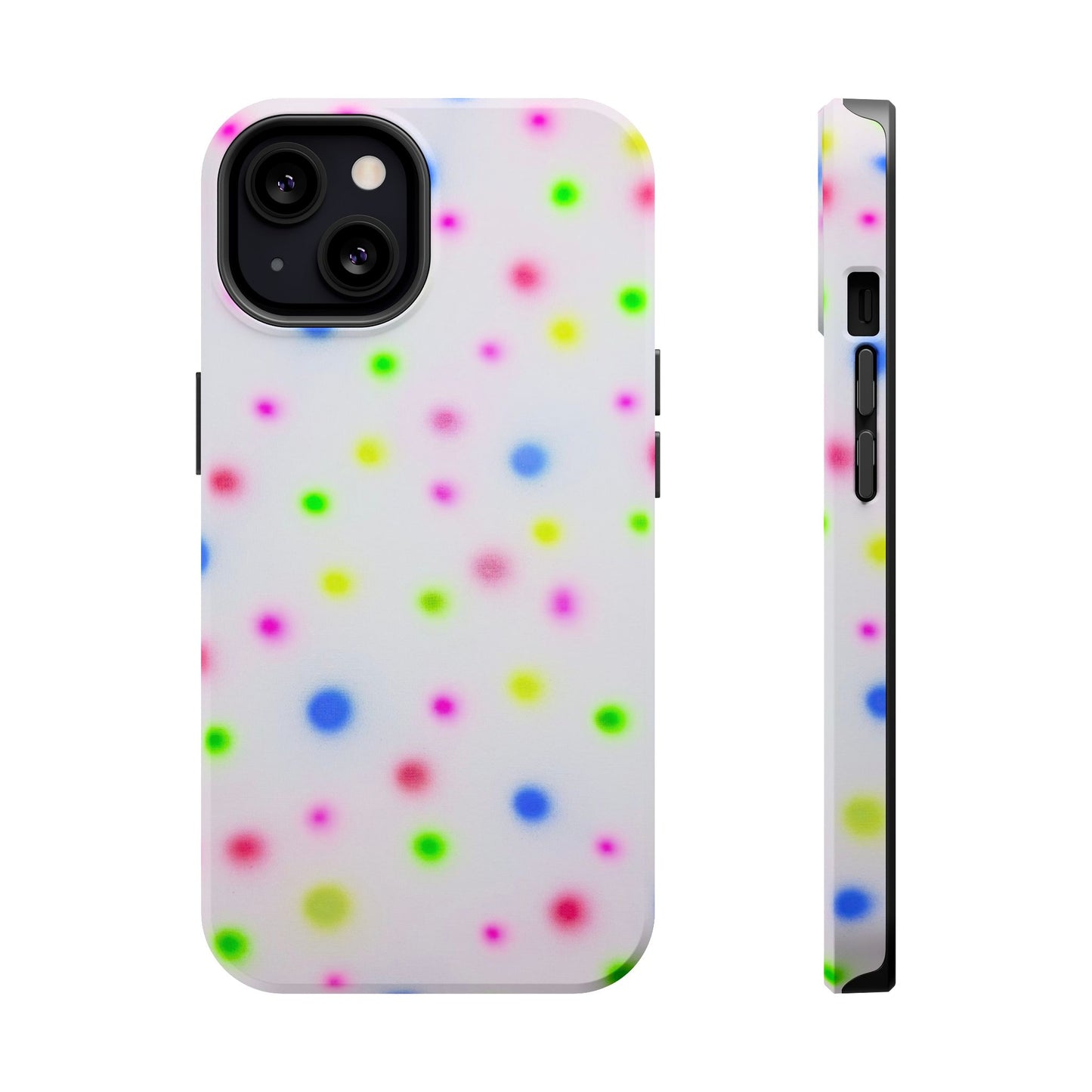 MagSafe "birthday cake polka dot" airbrush iPhone case