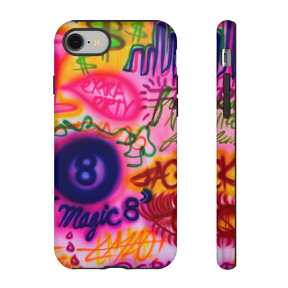 "colorful chaos" airbrush iPhone case