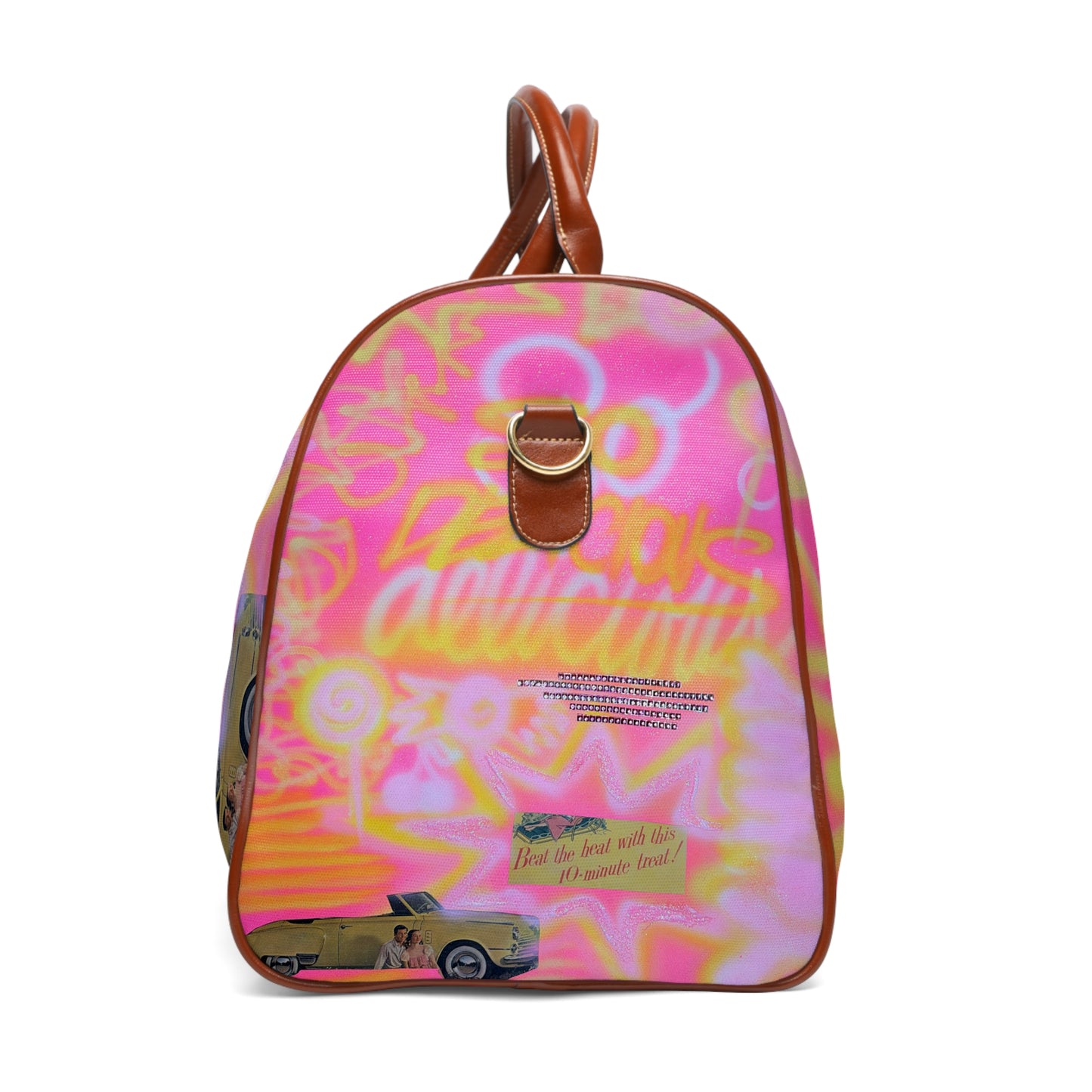 "so delicious" airbrush waterproof travel bag